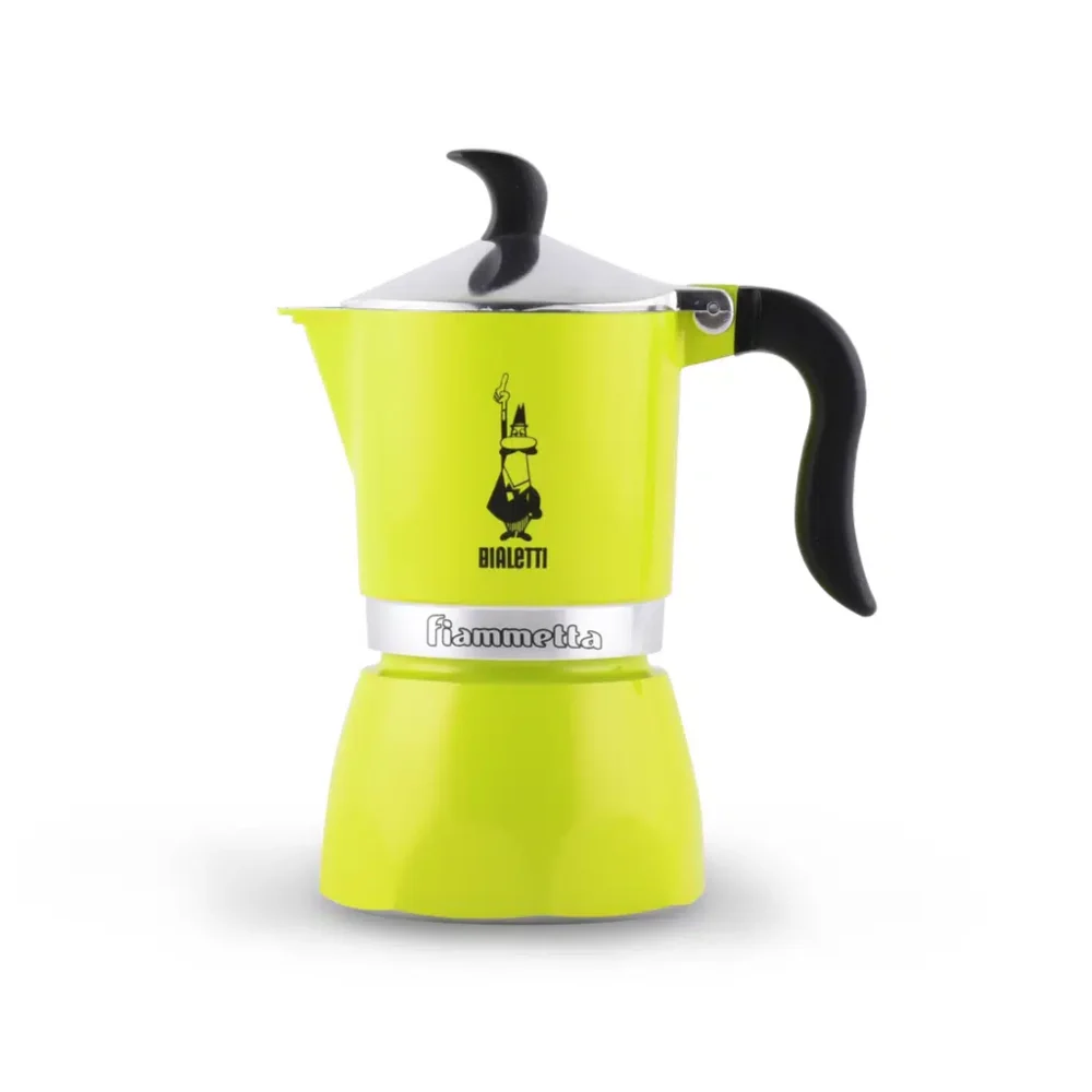 Bialetti Moka Pot Fiammetta 3 Cups - Limon Yeşili