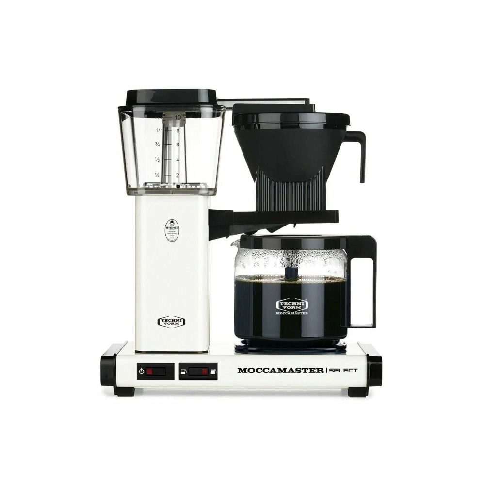 Moccamaster KBG Select Filtre Kahve Makinesi - Cam Potlu (Beyaz)